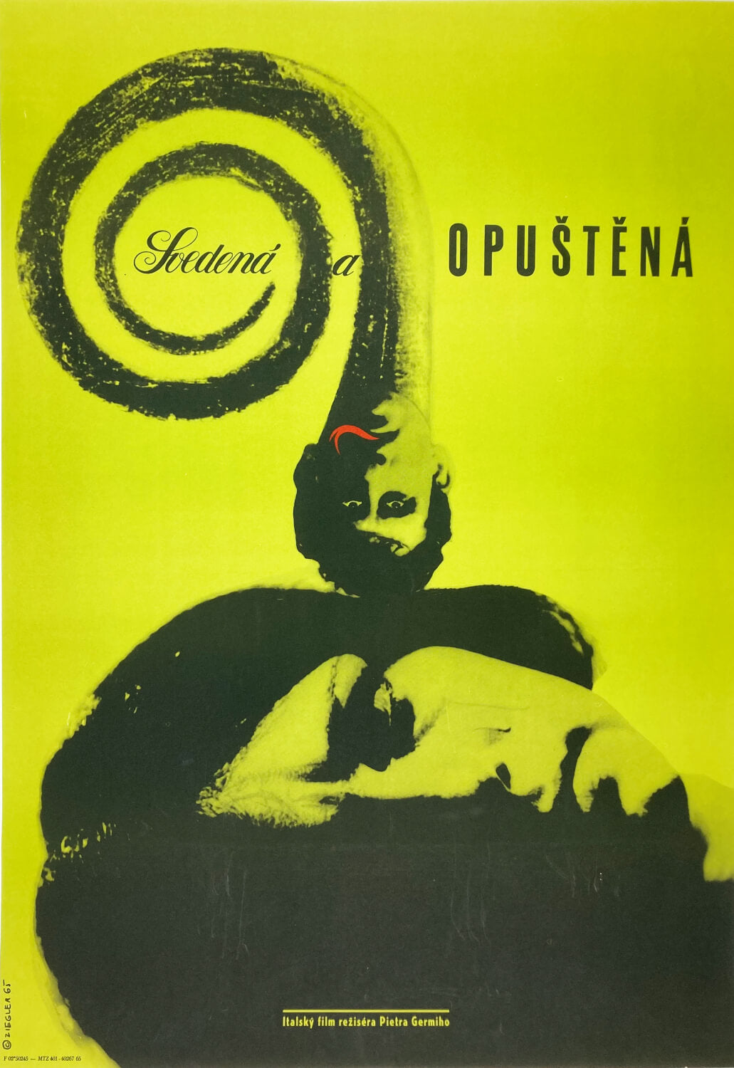 A Matter Of Honor ((Sedotta e abbandonata) Czech Poster for Italian Film