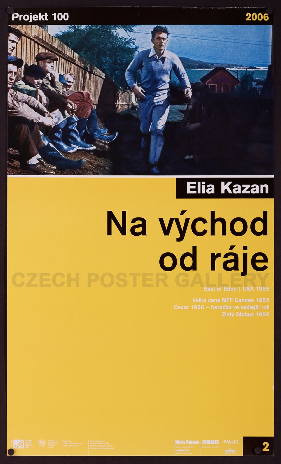 EAST OF EDEN Czech 2006 Re-release Movie Poster