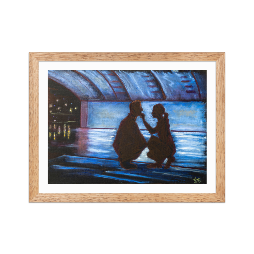 Loners (Samotáři) "Pod mostem" Framed poster by Tiziano Marasco