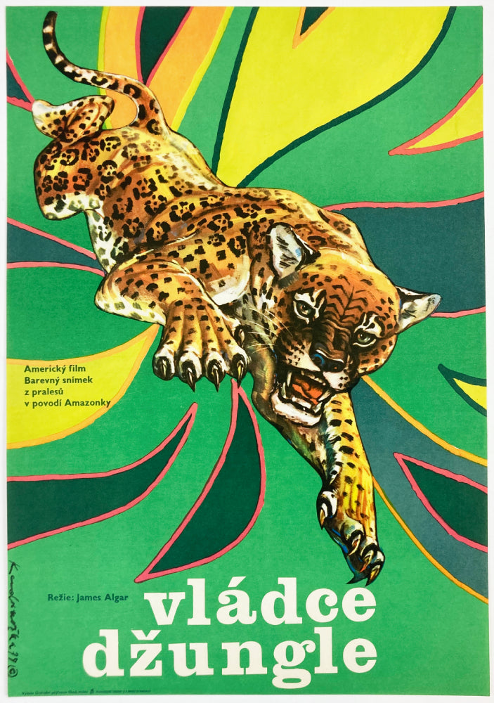 JUNGLE CAT Czech Poster