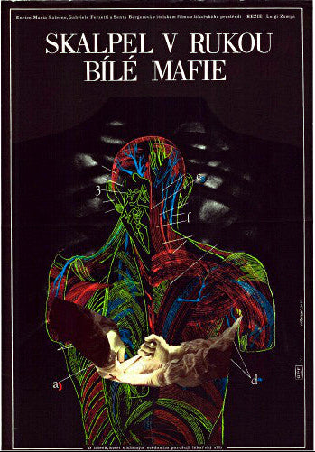 KRANKENHÄUSER DER WEISSEN MAFIA (Bisturi, la mafia blanca) Original tschechisches Plakat