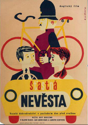ハッピー・イズ・ザ・ブライド ヴィンテージチェコ映画ポスター