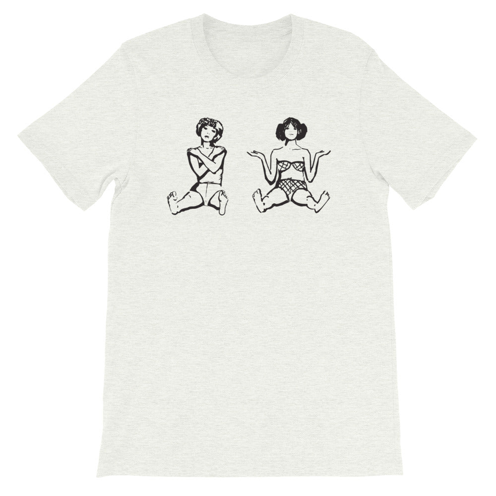 Daisies Marie & Marie Handmade Art Short-Sleeve Unisex T-Shirt - Czech Film Poster Gallery