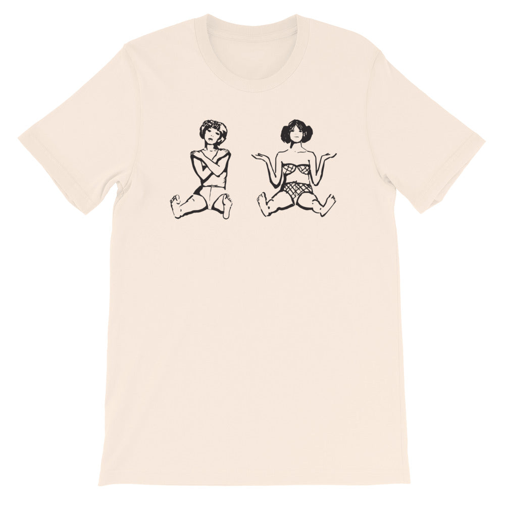 Daisies Marie & Marie Handmade Art Short-Sleeve Unisex T-Shirt - Czech Film Poster Gallery