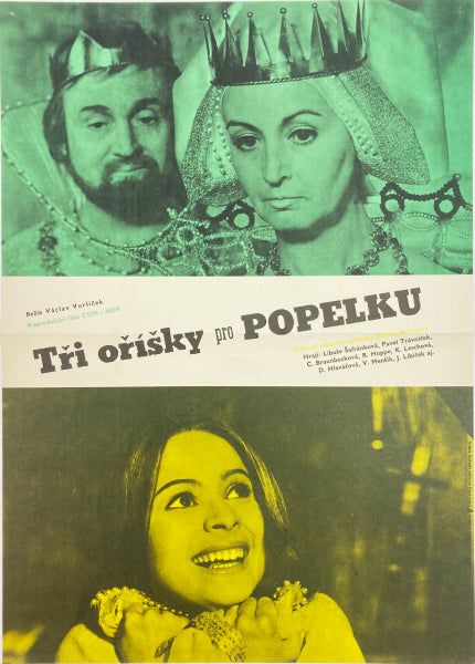 Drei Haselnüsse für Aschenbrödel (Tři oříšky pro Popelku) Original Czech Poster