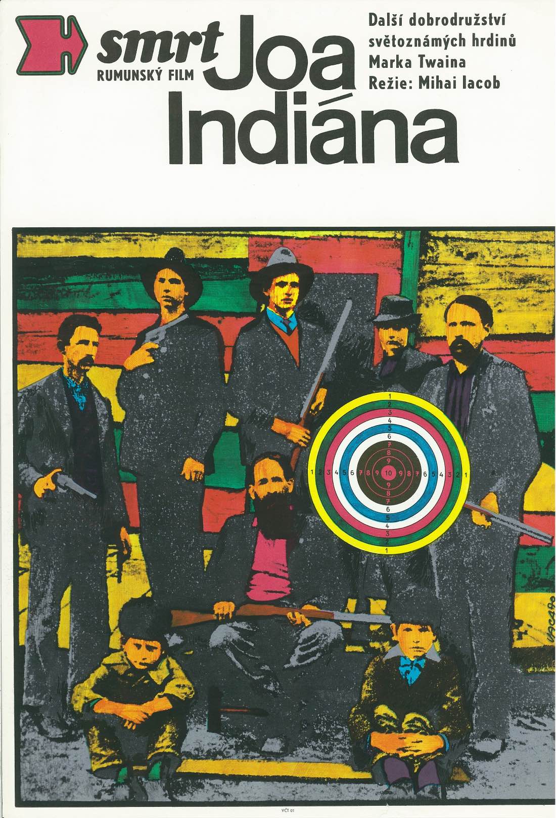 MORTAEA LUI JOE INDIANUL ルーマニア西部劇シリーズのチェコ映画オリジナル ポスター