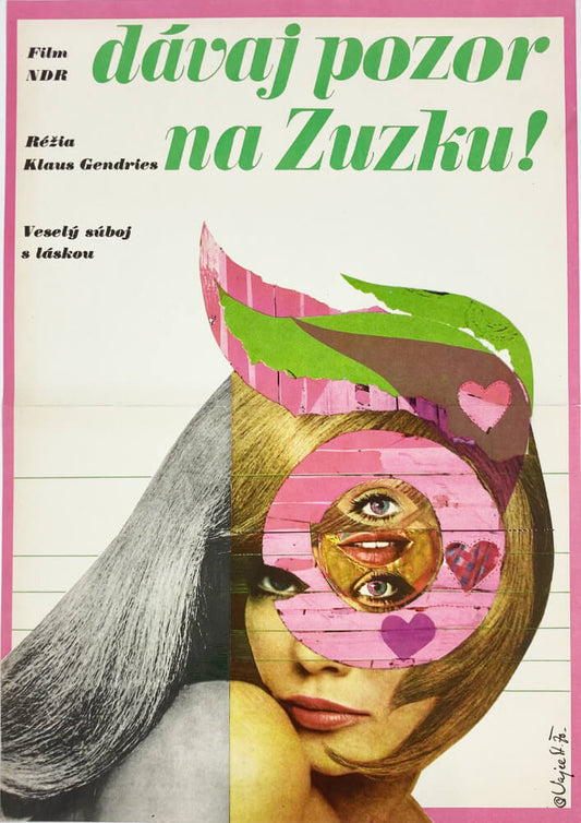 Gib' acht auf Susi! Tschechisches Plakat für deutschen Film