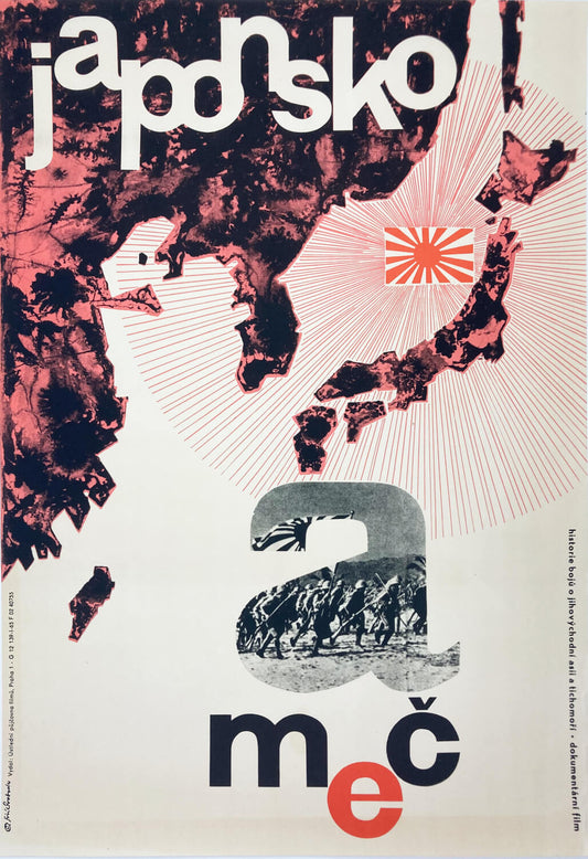 Japan And The Sword (Nippon no sensó) Czech Film Poster