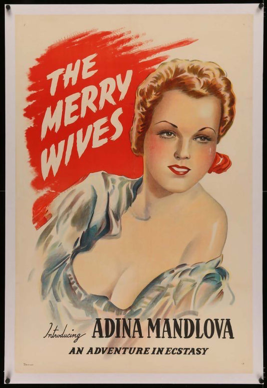The Merry Wives | Adina Mandlova | Linenbacked One - Sheet Movie Poster | 1940