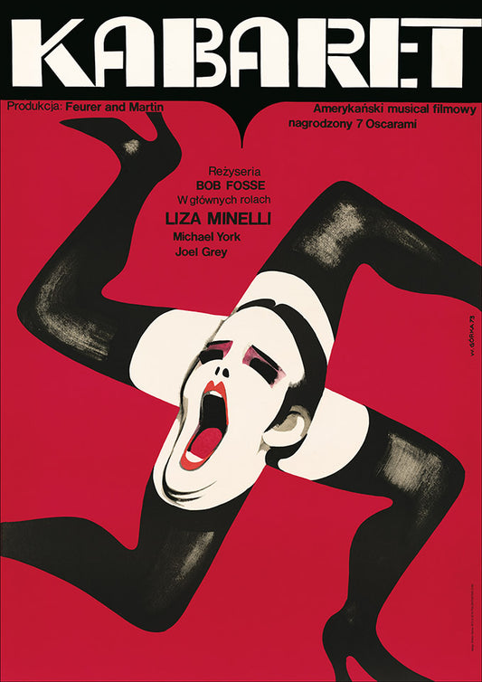 CABARET Polish Movie Poster art by Wiktor Gorka