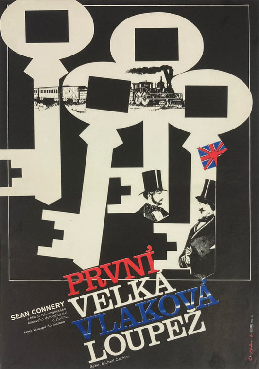 THE FIRST GREAT TRAIN ROBBERY Original Czech Film Poster