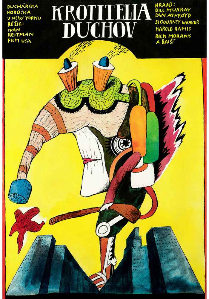 Ghostbusters | Restored Czech Movie Poster Reprint