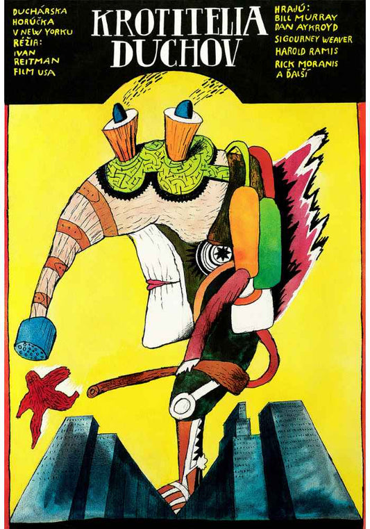 Ghostbusters | Restored Czech Movie Poster Reprint