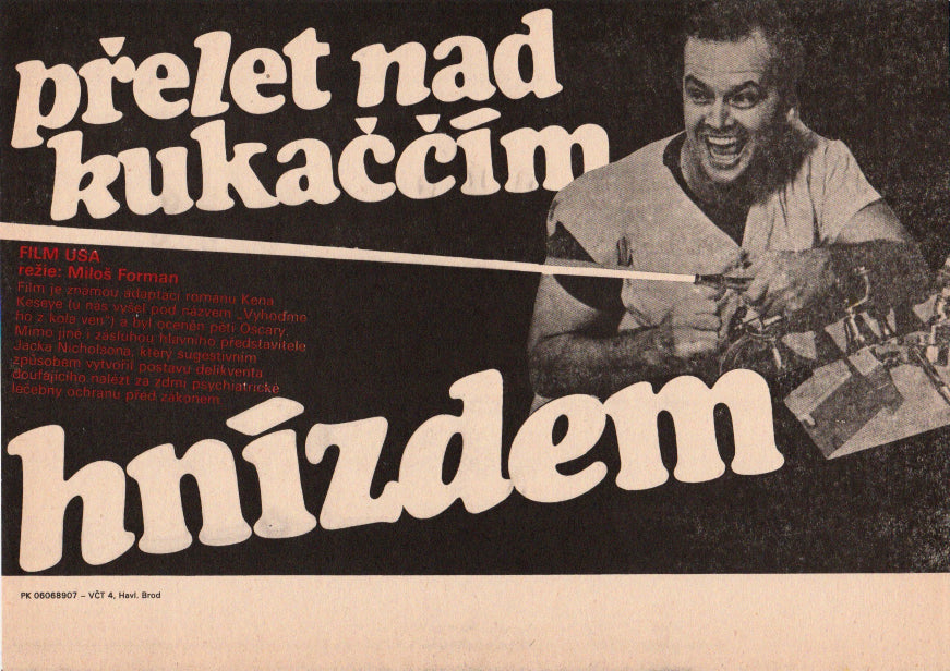ONE FLEW OVER THE CUCKOO'S NEST Czech Mini Poster