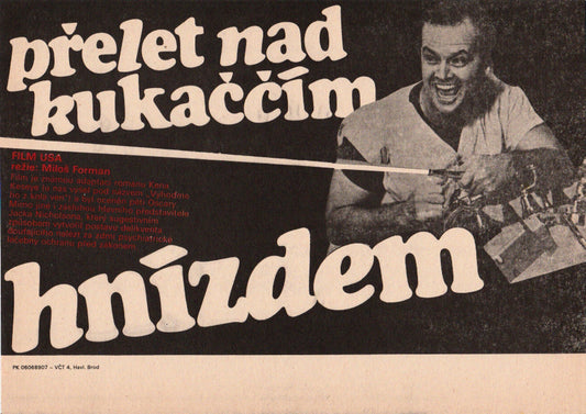 ONE FLEW OVER THE CUCKOO'S NEST Czech Mini Poster