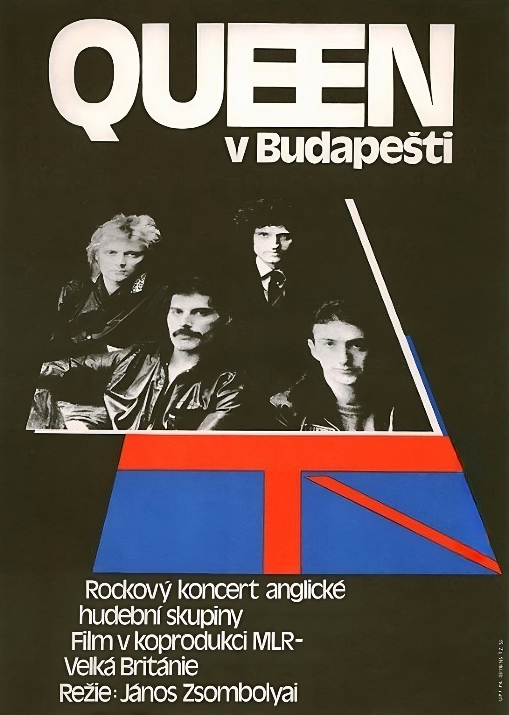 Freddie Mercury Budapest gig concert image - Czech film poster 