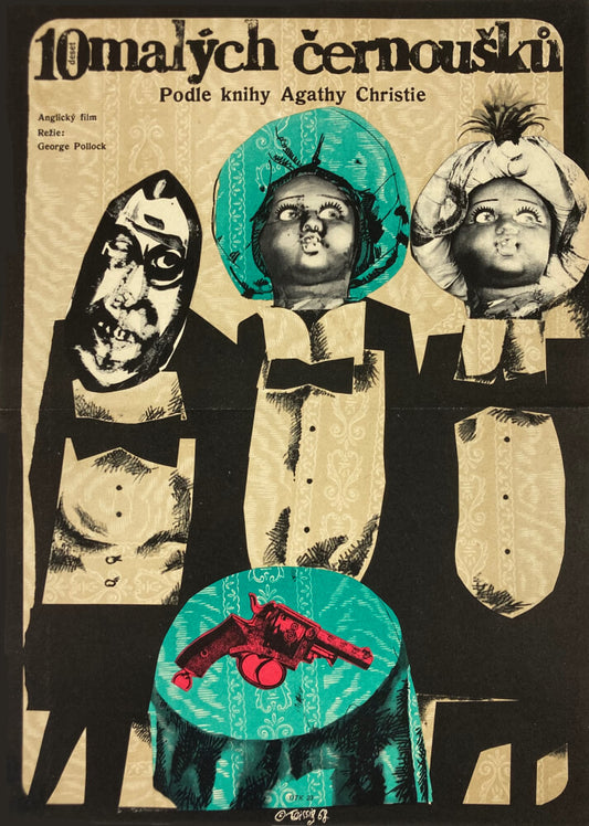 TEN LITTLE INDIANS Original 1968 Czech Movie Poster