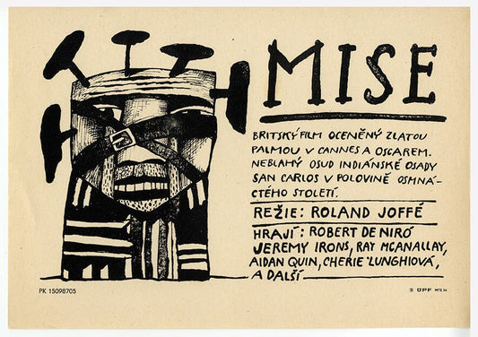 THE MISSION Mini Poster From Czechoslovakia