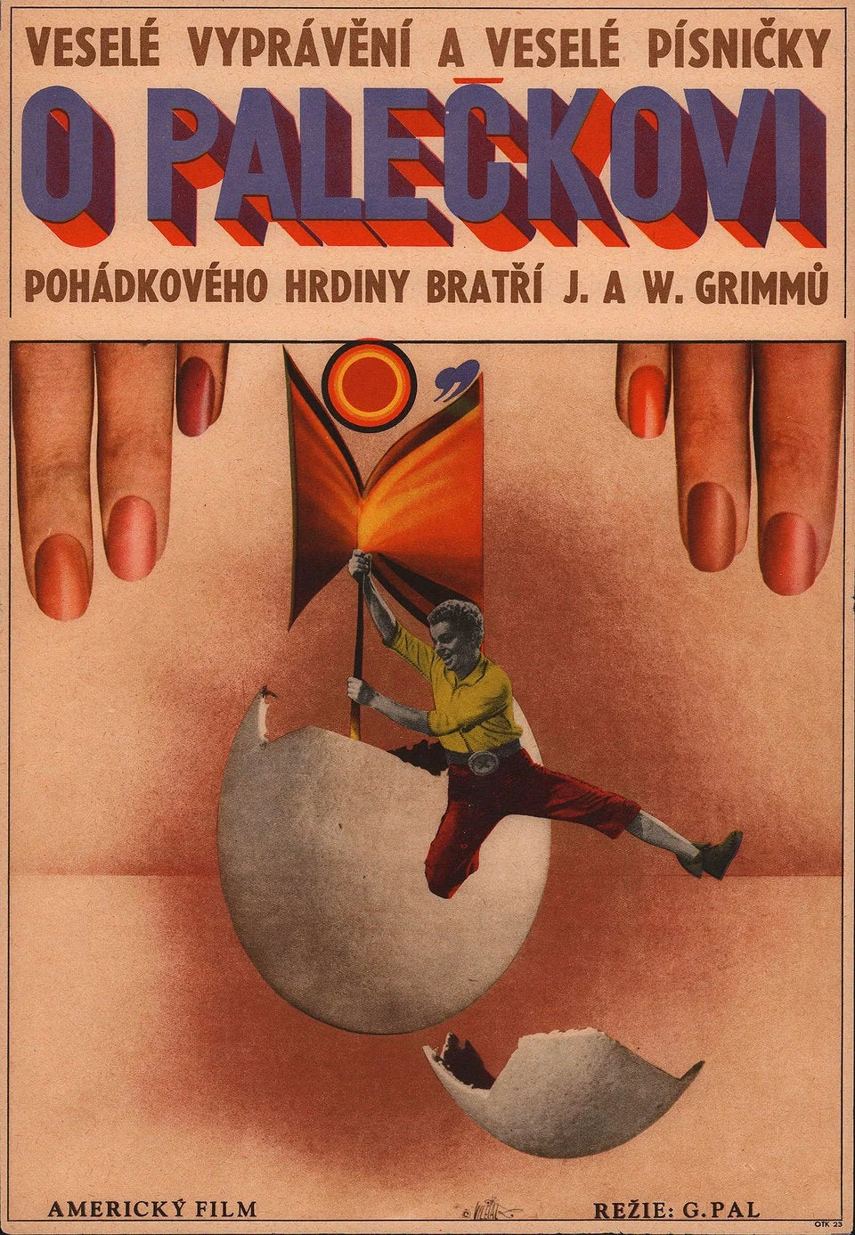 TOM THUMB Large Czech Movie Poster
