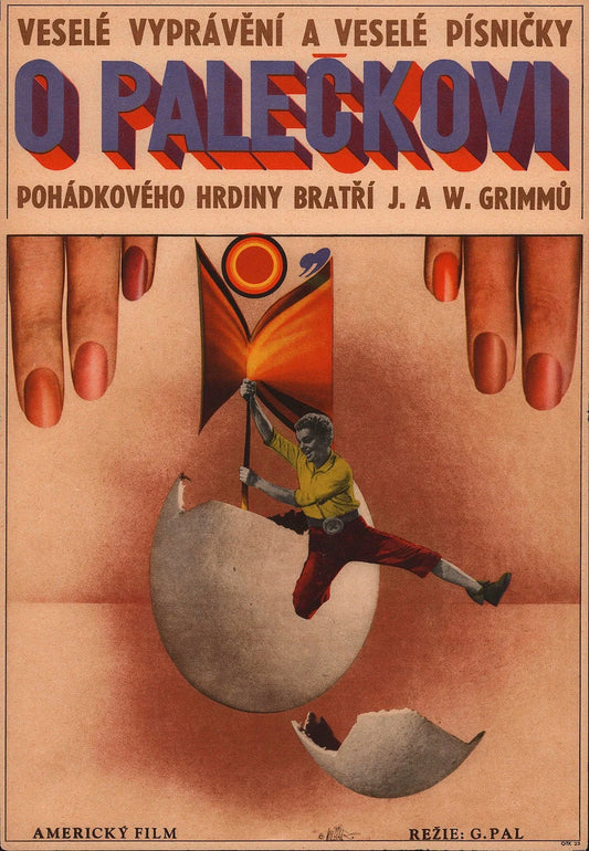 TOM THUMB Large Czech Movie Poster