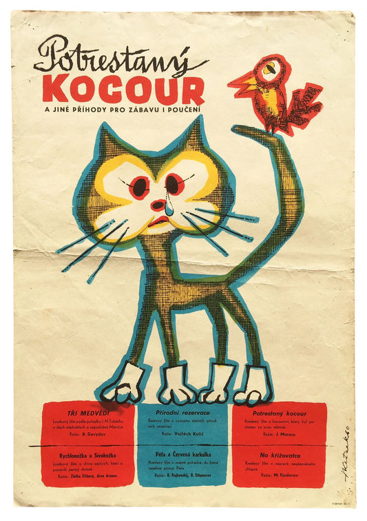 PUNISHED TOMCAT 60's Movie Poster from Czechoslovakia