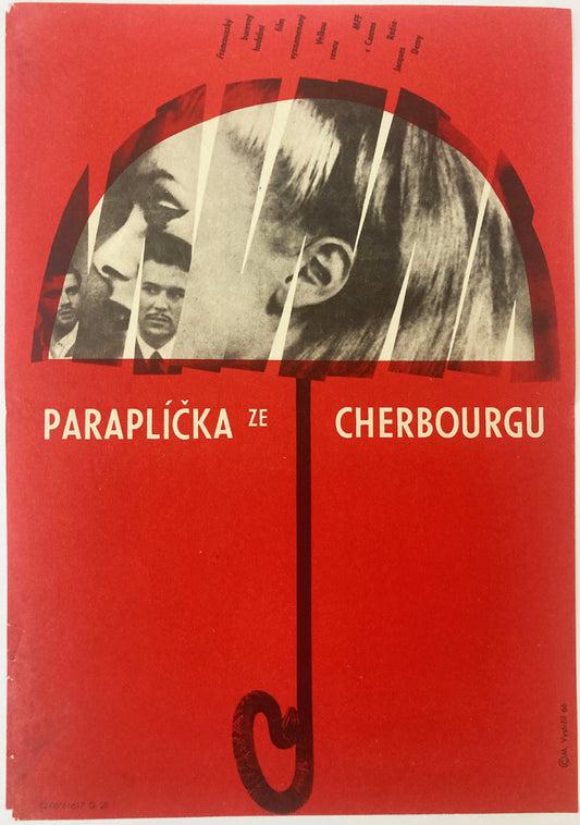 THE UMBRELLAS OF CHERBOURG Ultra Rare Czech Poster