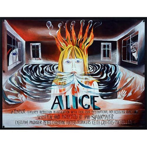 Alice Czech Poster For Release in the UK - Czech Film Poster Gallery