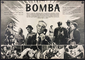 BOMBA 1957 Czechoslovakian Cinema Poster | Double-sided