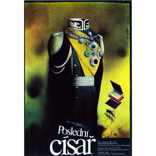 THE LAST EMPEROR Vintage Czech Movie Poster