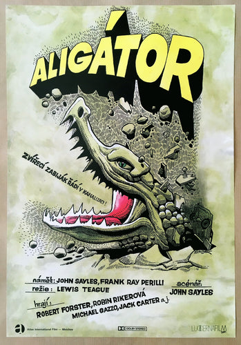 Alligator - Kaja Saudek Film Poster Art - Czech Film Poster Gallery