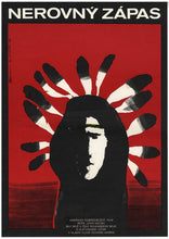 Load image into Gallery viewer, Triumphs of a Man Called Horse art of a first nation man and feathers - Czech Film Poster Gallery
