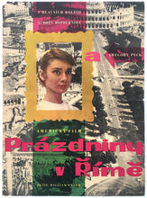 Load image into Gallery viewer, Image of Audrey Hepburn in Roman Holiday - Czech Film Poster Gallery
