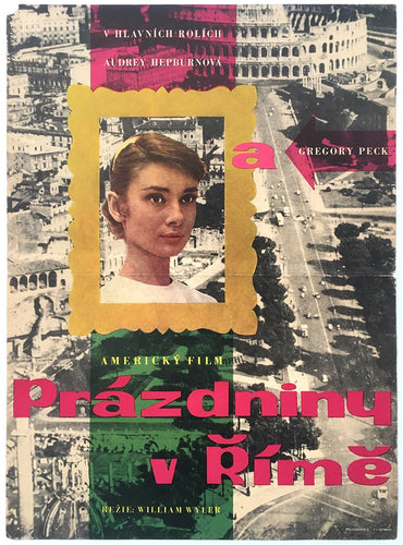 Image of Audrey Hepburn in Roman Holiday - Czech Film Poster Gallery