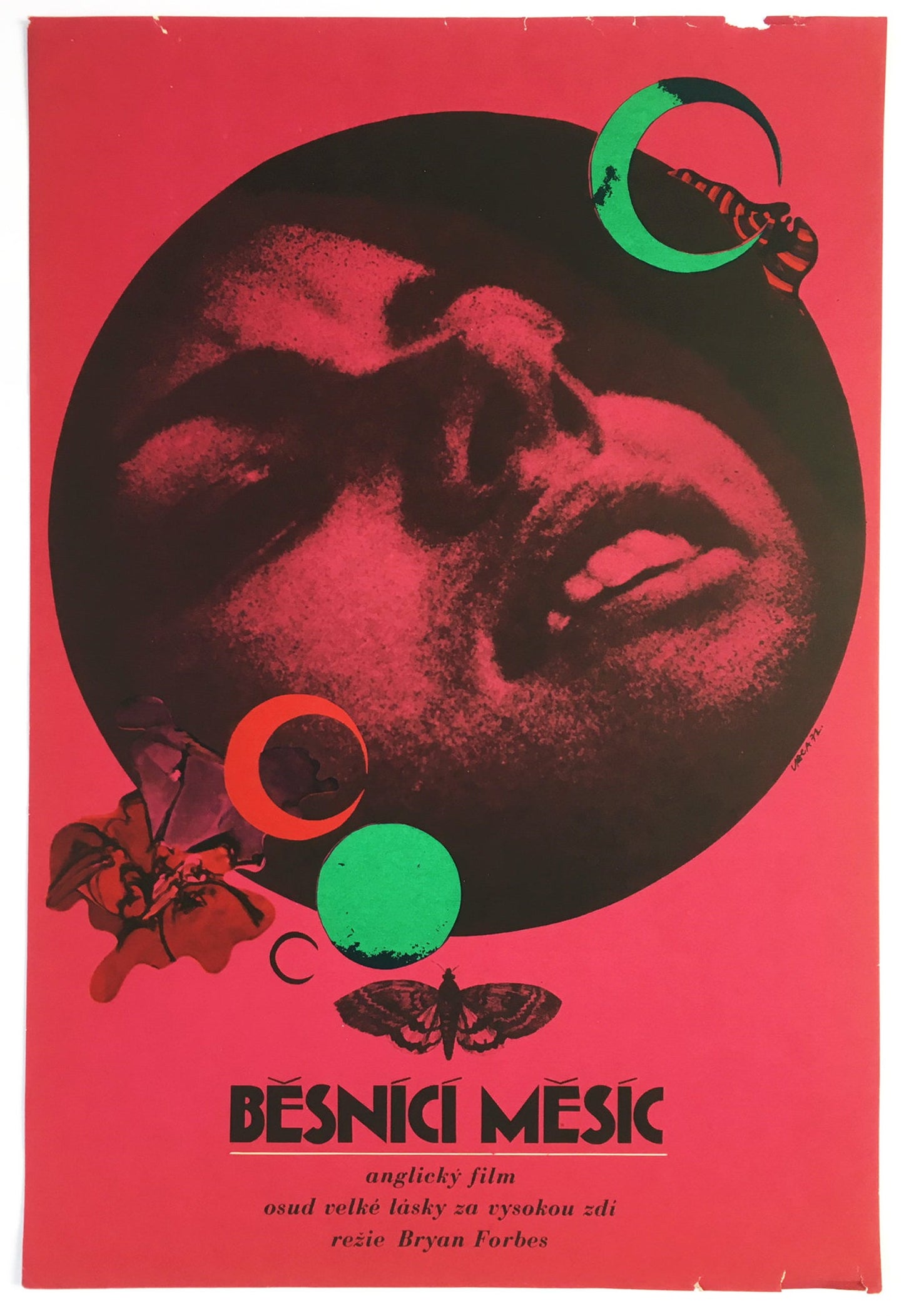 RAGING MOON Czech Film Poster