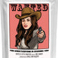Coffee For Movie Lovers - Cowgirl Comics Style Artwork