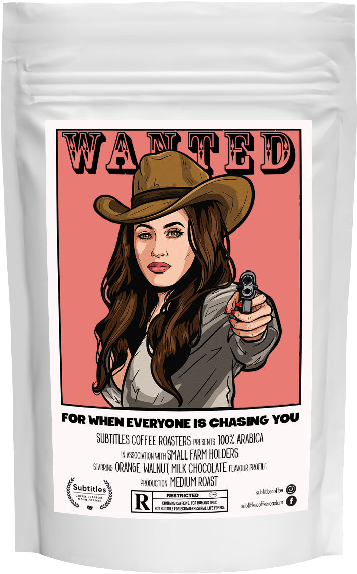 Coffee For Movie Lovers - Cowgirl Comics Style Artwork